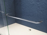 50-54 in. W x 72 in. H Chrome Finish,Sliding Shower Glass Door Adjustable Semi Frameless Shower W2269P324986