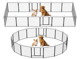 Dog Playpen 40 Inch, 16 Panels Heavy Duty Metal Pet Exercise Pen Indoor Outdoor Fence Panels W2887P314281