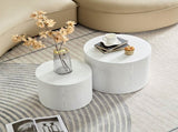 MDF with ash/oak/walnut veneer side table/coffee table/end table/nesting table set of 2 for living W876P178467