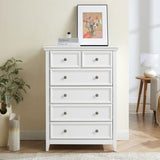 Modern 6 Drawers Dresser 6 Drawers Cabinet,Chest of Drawers Closet Organizers and Clothes W2275P149796