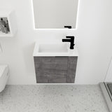 Bathroom Vanity with Sink 22 Inch for Small Bathroom,Floating Bathroom Vanity with Soft Close W99968776