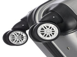ABS Trolley Case 20in 24in 28in 3PCS Suitcase Set Striped Textured Suitcase Silver Gray 96290375