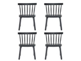 Windsor Dining Chairs Set of 4,Wood Farmhouse Spindle Back, Widen Seat, Mid-Century Modern French 17588838