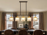Farmhouse Chandelier 5-Light Dining Room Light Fixture Over Table Kitchen Island Lighting Rustic W1367P460405