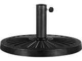 30 lb Heavy Duty Iron Patio Umbrella Base 18" for Outdoor, Black 13101560
