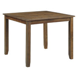 Brown Finish 5pc Dining Table and 4 Side Chairs Upholstered Seat Wooden Kitchen Dining Furniture B011P170887