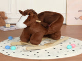 Kids Horse Rocking Horse Ride-On Toy for Toddlers 18-36 Months, Plush Rocker with Horse Sounds, Hand 08256957