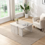 47.24*23.62 inch and 35.43*31.49 inch Rectangle Wood Detachable Coffee Table, Single L Shape W2317P233137
