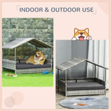 ZNTS Dog Bed/ Dog House / Rattan Pet Sofa （Prohibited by WalMart） 76266078