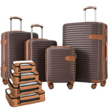 4 Piece Luggage Set Suitcase Set, ABS Hard Shell Lightweight Expandable Travel Luggage with 4 PP313145AAD