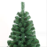 ZNTS 8ft Artificial Christmas Tree Full Natural Spruce PVC Fir Tree Foldable Metal Stand Unlit Green W498P198015