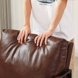 Lounge, living room, office or the reception area PVC leather accent arm chair with Extra thick W135958336