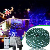 ZNTS Christmas Rope Lights,1000LED/328Ft Outdoor Decorative String Strobe with 8 Modes/Remote/IP67 75926382