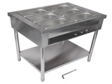 6-Pan Commercial Food Warmer, Professional Buffet Catering Food Warmer, Electric Steam Table, 38071580