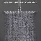 12 Inch Bathroom Rain Shower Combo Set With Hand Shower W121749881