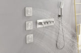 Wall Mounted Waterfall Rain Shower System With 3 Body Sprays & Handheld Shower TH-78109-NS
