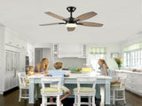 42" 5PCS Plywood Blades Ceiling Fan with Lights Remote Control,Quiet DC Motor Ceiling Fans 6 Speed W3596P462053