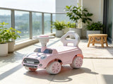 Foot-to-Floor Sliding Car for 18-36 Months, Pink Toddler Ride-On Toy with Horn & Anti-Over-Backwards 27885106