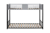 ZNTS Metal Twin over Twin Bunk Bed with Vent Board/ Heavy-duty Sturdy Metal/ Noise Reduced/ Safety W427P154977