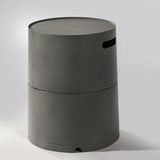 Steel Propane Tank Cover Round Tank Holder Hide-away Side Table W853P202182
