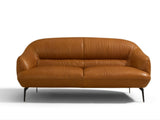 Leonia Cognac Leather Loveseat B2726P285350