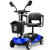 ZNTS Foldable Electric Mobility Scooter with Light and Basket – Compact 4-Wheel Travel Wheelchair for 25614910