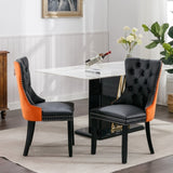 ZNTS Furniture,Modern, High-end Tufted Solid Wood Contemporary PU and Velvet Upholstered Dining Chair 55553584