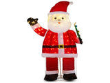 6FT Lighted Santa Christmas Yard Decorations, Pre-lit Pull Up Santa Waving Hand with 180 LED Warm 40320224
