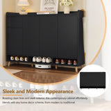 ON-TREND Sleek and Contemporary Shoe Cabinet with Adjustable Shelves, Minimalist Home Organizer with WF321211AAB