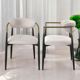 Jaramillo Beige Linen & Black Finish Side Chair B2726P287294