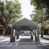 10x20ft gazebo party tent heavy duty canopy carport outdoor portable garage grey W2373P147980