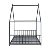 Twin Size Metal House Bed, Black MF305886AAB