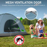 3-4 Person Camping Dome Tent Blue 24395777