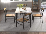 Dining Table Set for 4, Wood Kitchen Table with Chairs Dinning Table Set for Kitchen & Dining Room, 53776842