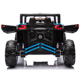 ZNTS 12V Ride On Car with Remote Control,UTV ride on for kid,3-Point Safety Harness, Music Player 08051332