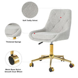 Modern teddy velvet fabric golden leg living room furniture dining, gold-plated five-claw W210P228615
