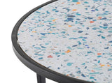 Set of 2 Round End Table, Stacking Side Tables with Sturdy Metal Frame for Small Space,Living Room, W2078127540