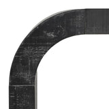 52" Wood Console Table with Curved Edge, Natural Texture, Perfect for Entryways and Living Rooms N760P282826B