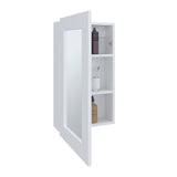 Juno 25.7" H x 15.7" W Narrow Mirror Medicine Cabinet, One door with Three interior Shelves for B070P242486