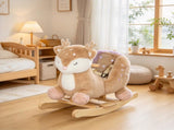 Spotted Deer Rocking Horse for Toddlers 13 Years, Baby Rocker with Sounds, Seat Belt and Widened 23658220