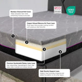 ZNTS Bridgevine Home 11 inch Renew Cooling Fast Responding Latex Foam Adult Mattress, King Size B108131510