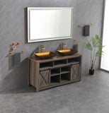 60 x6 Inch LED Bathroom Mirror with Aluminum Frame, Wall Mounted Vanity Mirror, Anti-Fog, Memory, W2287P279863
