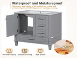 30" Bathroom Vanity , Modern Bathroom Cabinet with Sink Combo Set, Bathroom Storage Cabinet with a WF321698AAE