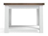 24 inch Side Table, No Assembly Required, Jasmine Whitewash and Barnwood Finish B108131543