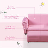 Kids Sofa Set with Footstool-Pink 93471348
