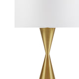 ZNTS Gold Hourglass Metal Table Lamp B035P264537