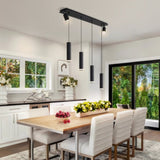 Angelina 6 - Light Matte Black Kitchen Island Pendant T3177P283998
