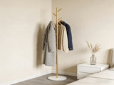 Clothing Rack, Golden Metal Freestanding Heavy Duty Clothes Rack with Marble Base, Multipurpose 85245418