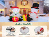 5 Feet Snowman Christmas Inflatables with Gift Boxes 45860916