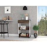 Dundee Kitchen Cart, One Drawer, Two Open Shelves B128P148708